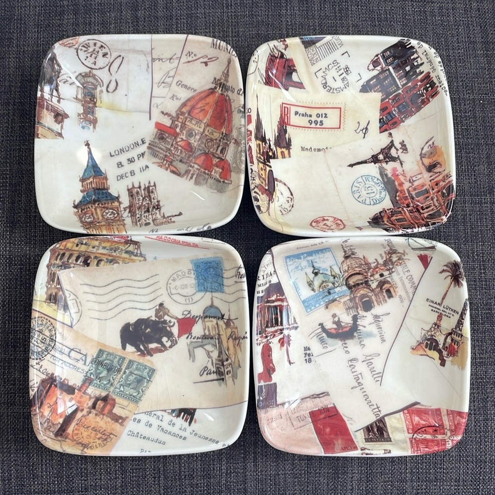 Marc Lacaze for Williams-Sonoma Grand Tour Appetizer Dipping Bowls (4)
